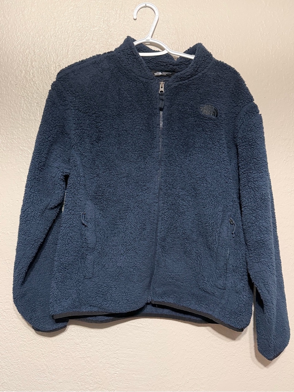The North Face Women's Osito Bomber Jacket Urban Navy Blue Size XL High Pile